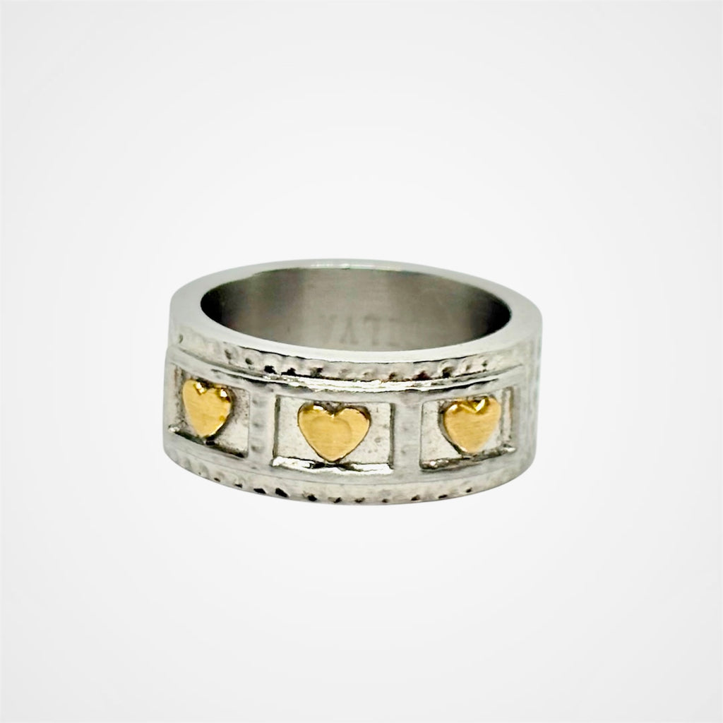 Triple Hearts Ring