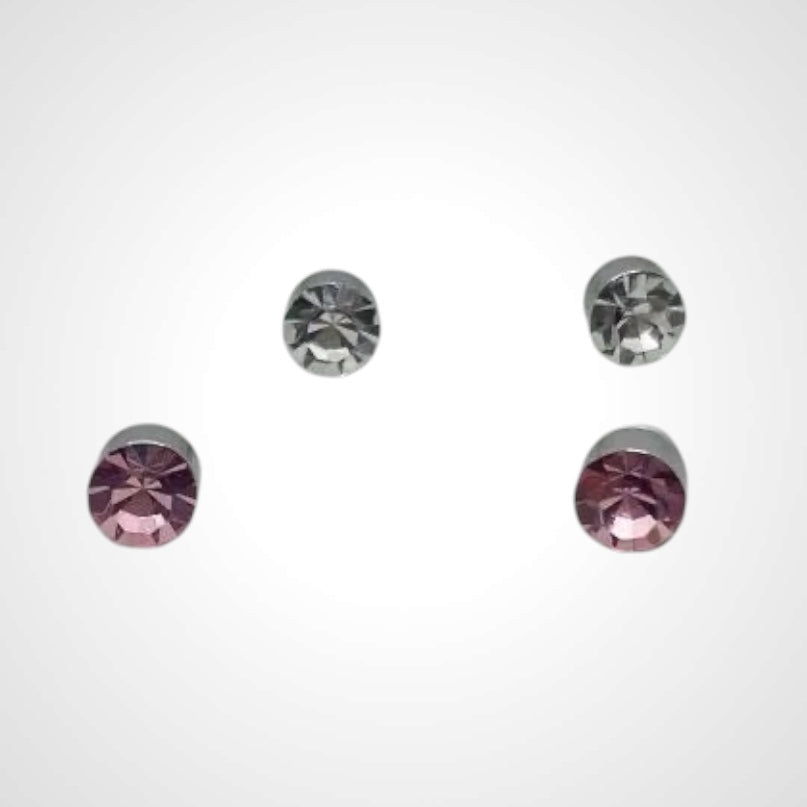 Magnetic Crystal- No Hole- Earring