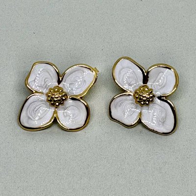 Marble Flower - Örhänge