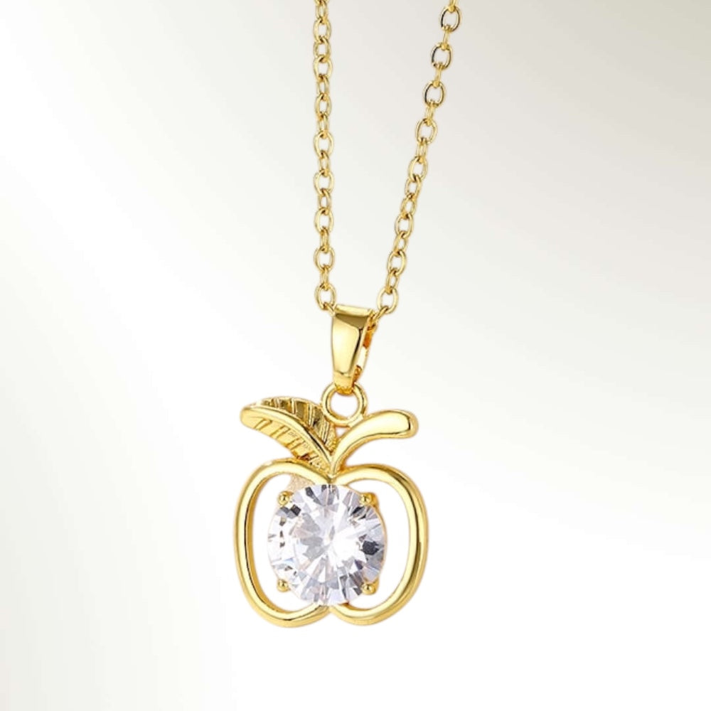 Apple Crystal Gold- Halsband