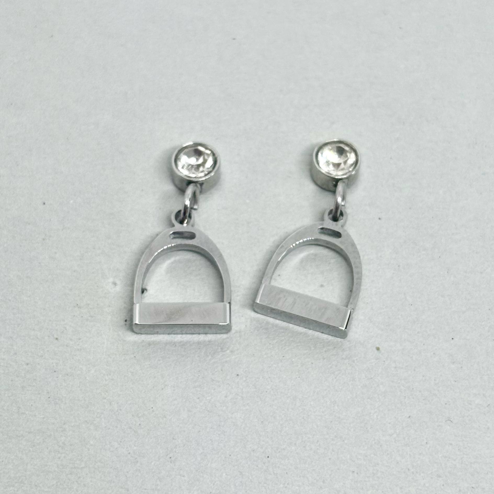 Stirrup Sparkling Earring