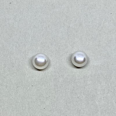 White Pearl 6mm Mini- Örhänge