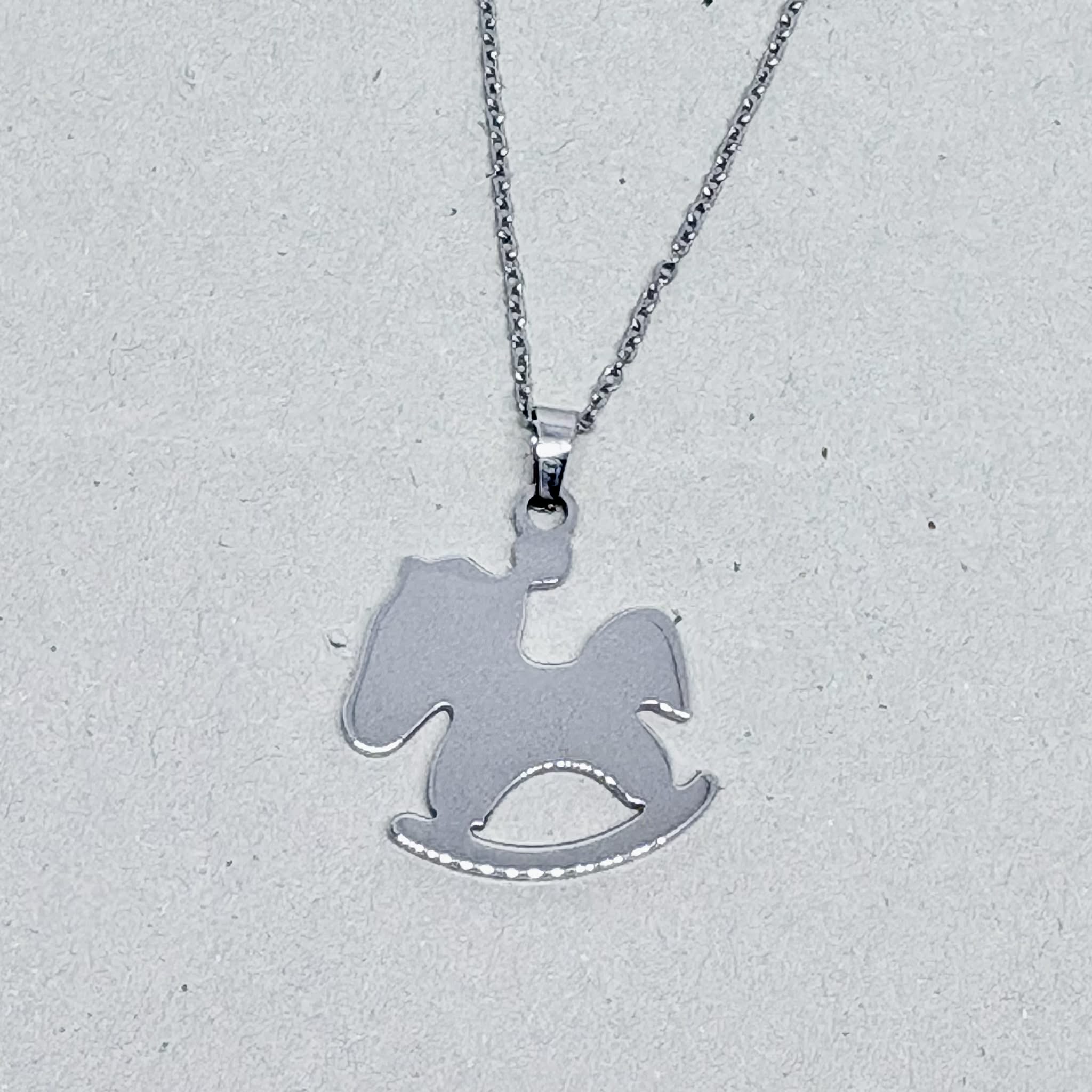 Rocking Horse Gold Necklace
