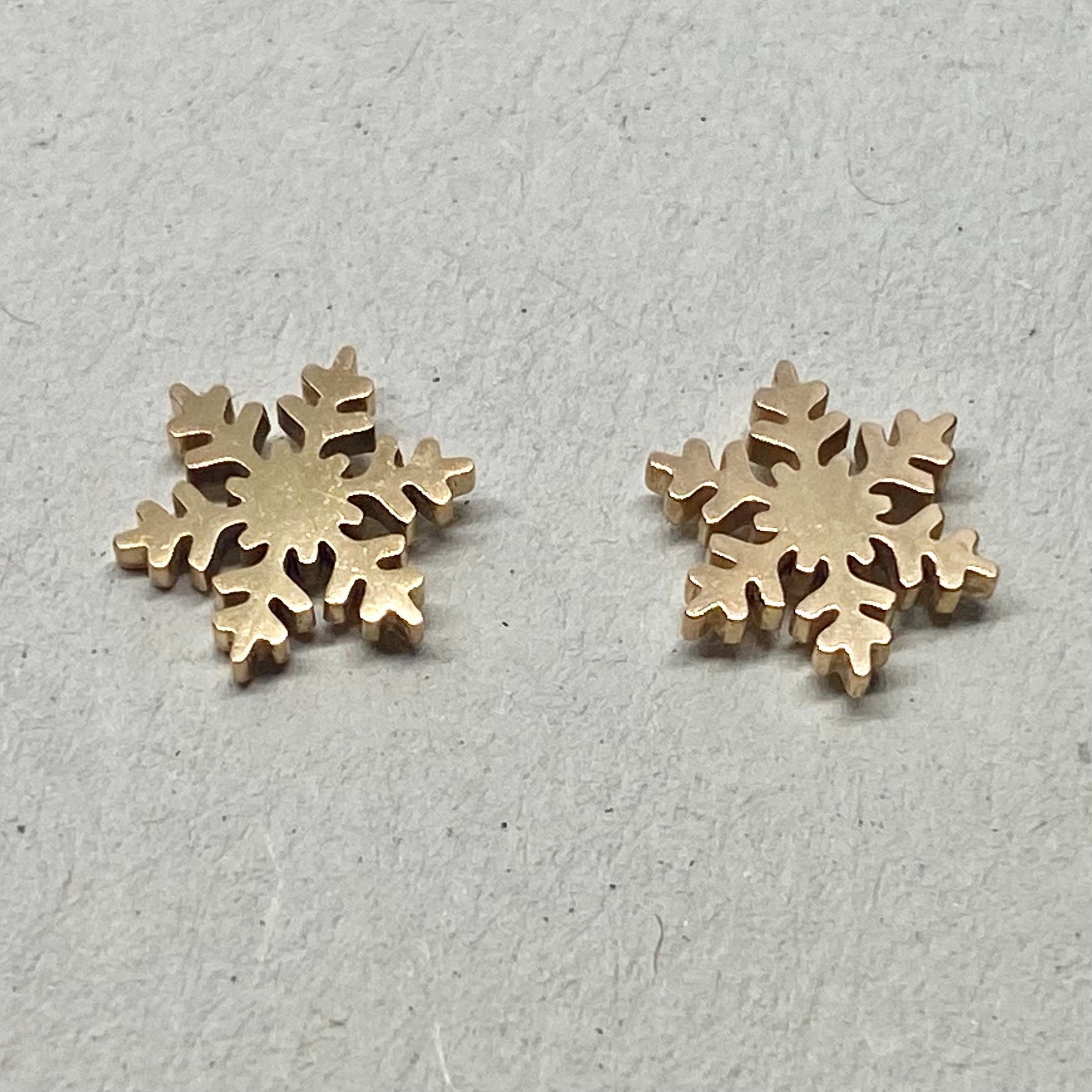 Snowflake Steel- Earring