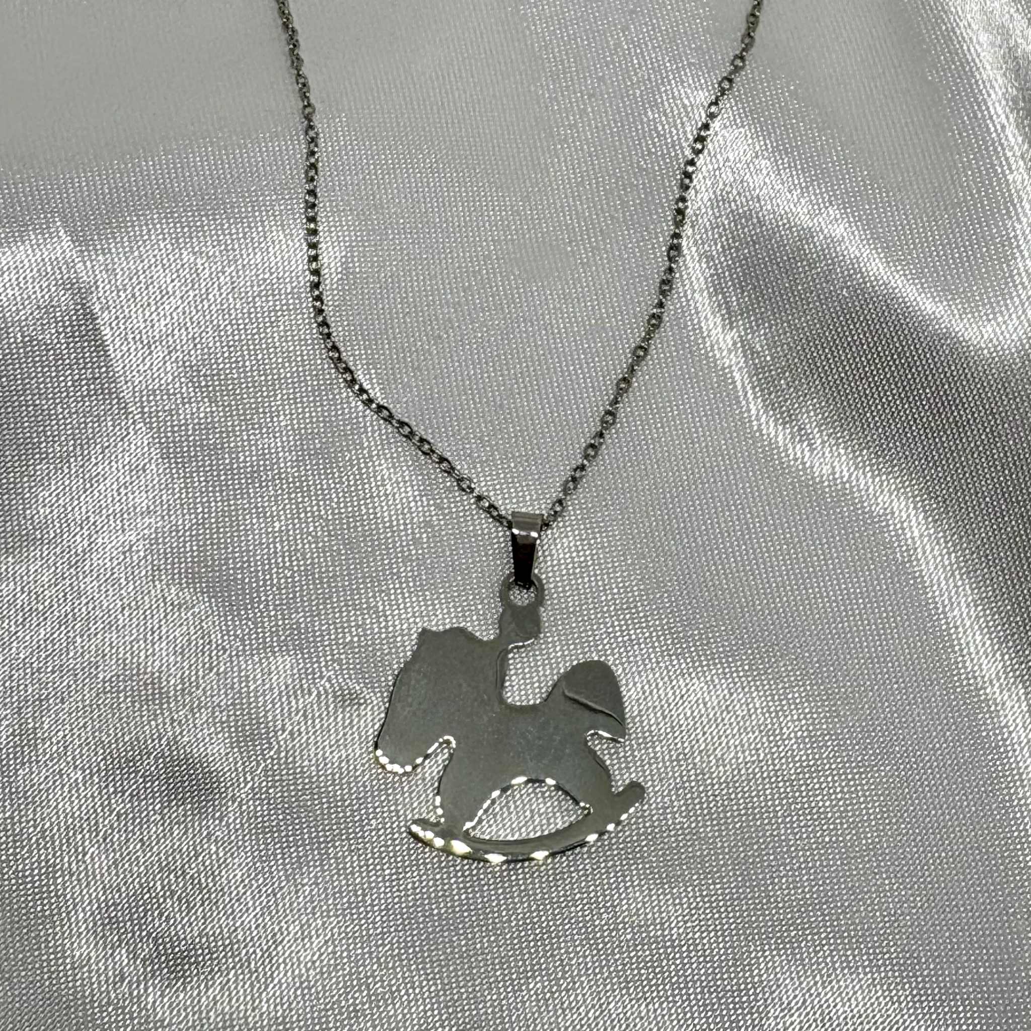 Rocking Horse Steel- Halsband