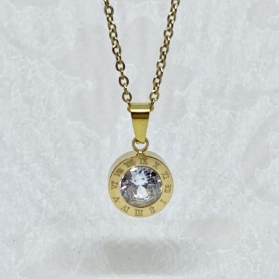 Clock Gold- Halsband