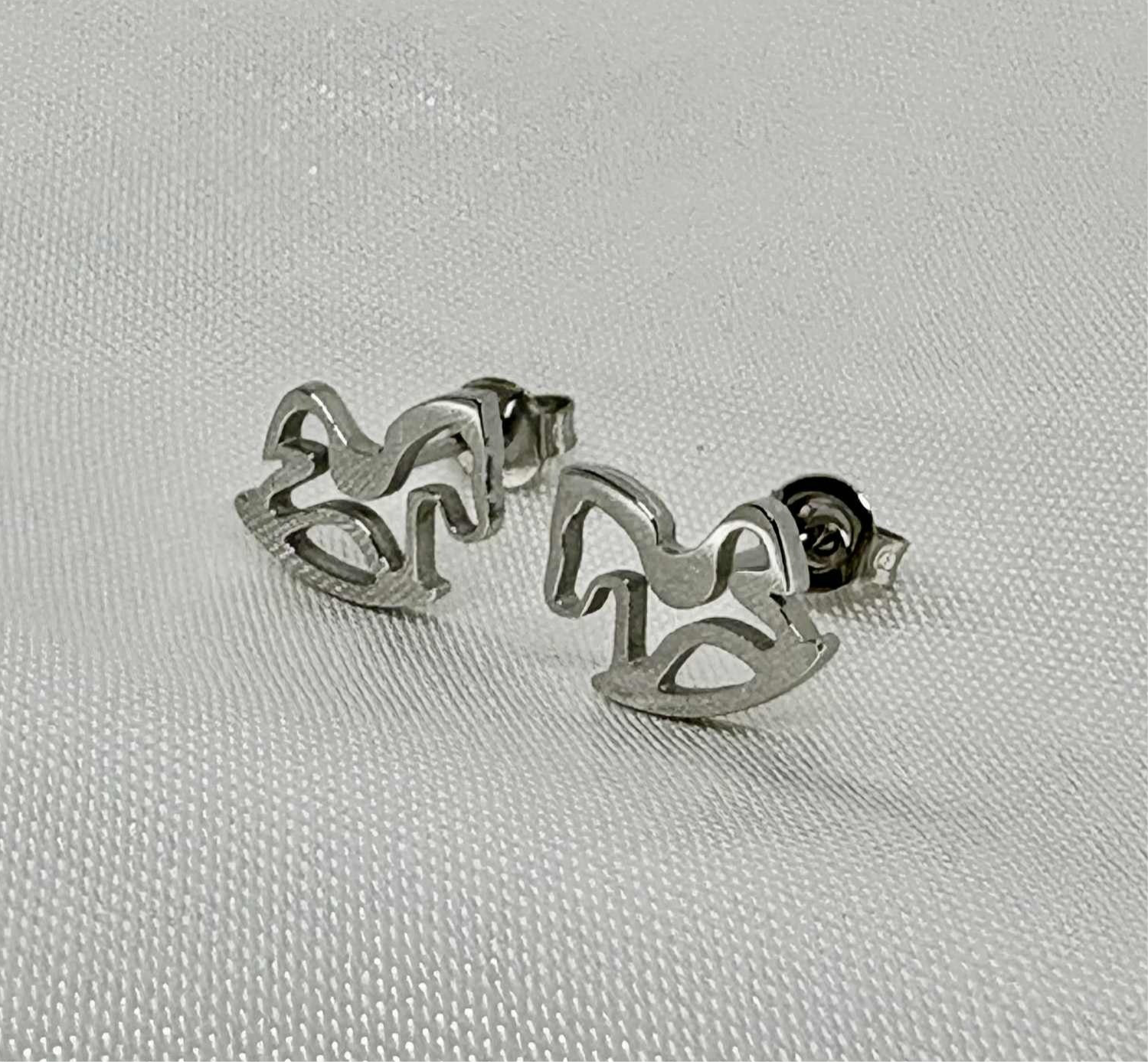 Girls Rocking Horse Gold- Earring