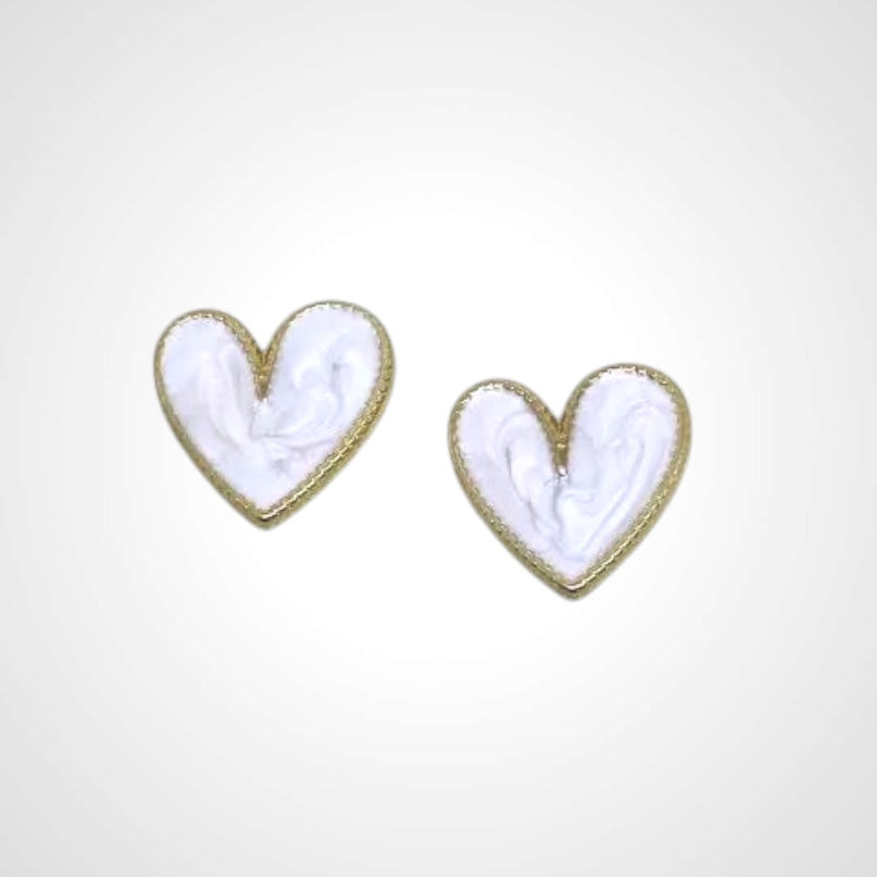 Marble Heart - Örhänge