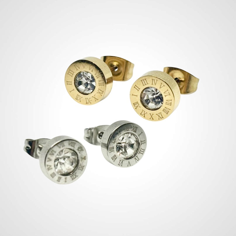 Clock Mini Gold- Earring