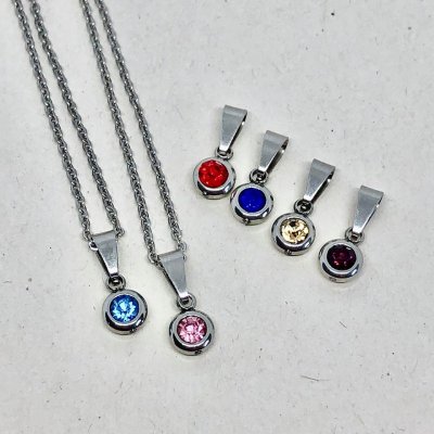 Girls Dot Of Color- Halsband