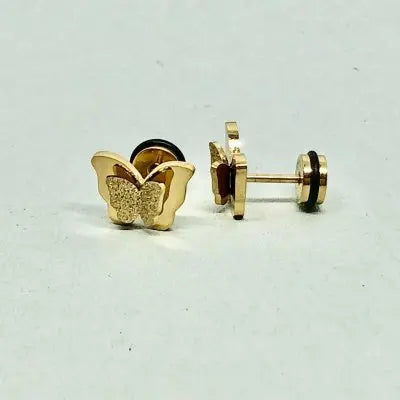 Butterfly Gold "skruv-plopp"- Örhänge Tilva