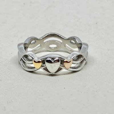 Braided Hearts- Ring