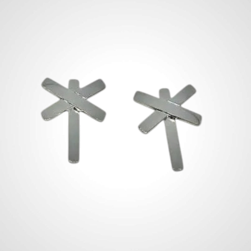 Crossroads Steel- Earring