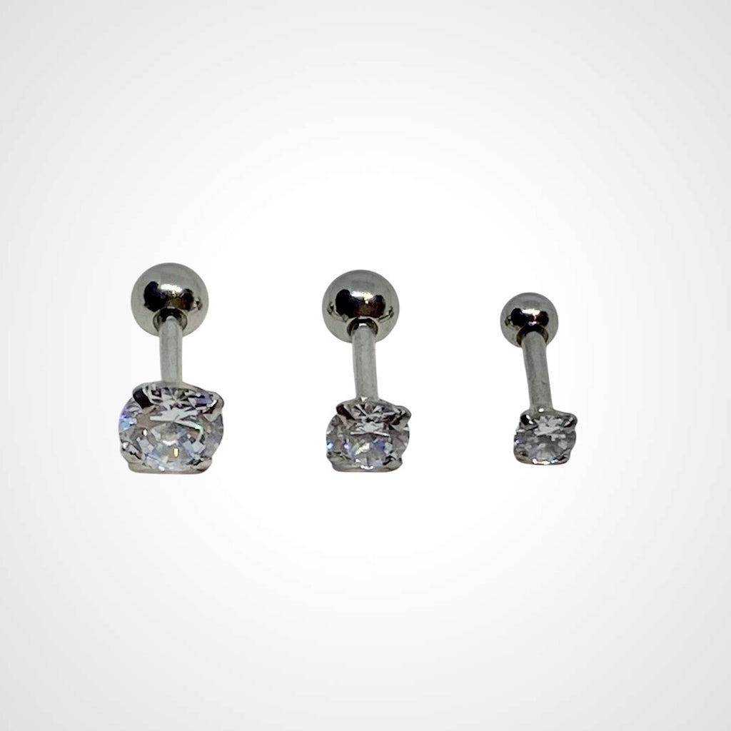 Girls Dot Of Clear- Piercing