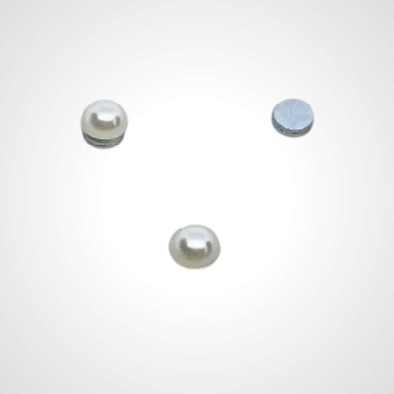 Magnetic Pearl- No Hole- Earring
