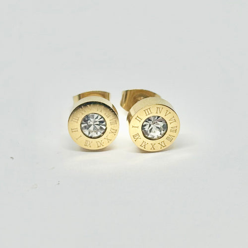 Clock Mini Gold- Earring
