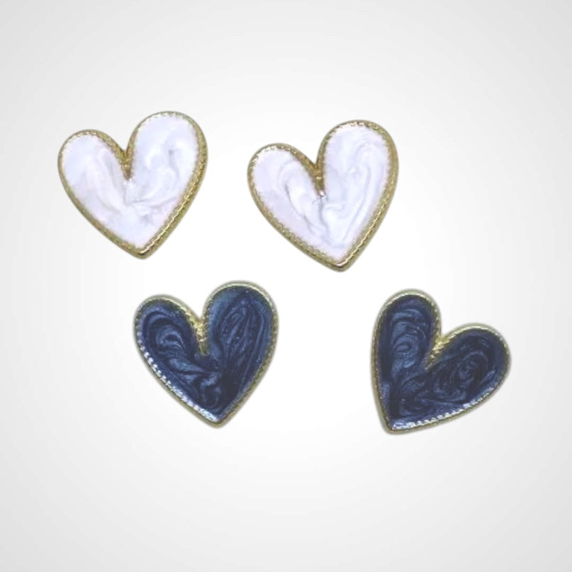 Marble Heart - Örhänge