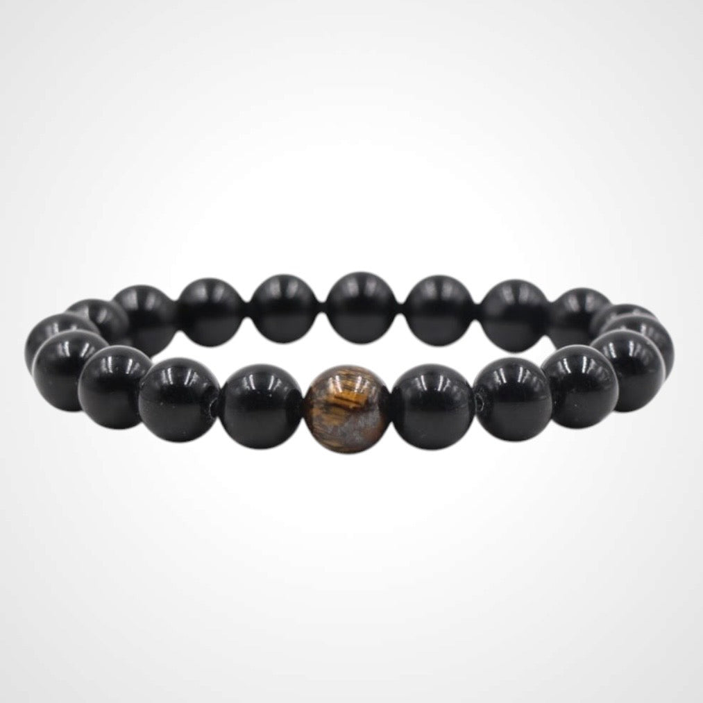 Pearl Obsidian Bracelet