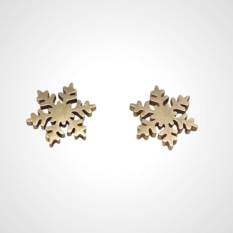 Snowflake Steel- Earring