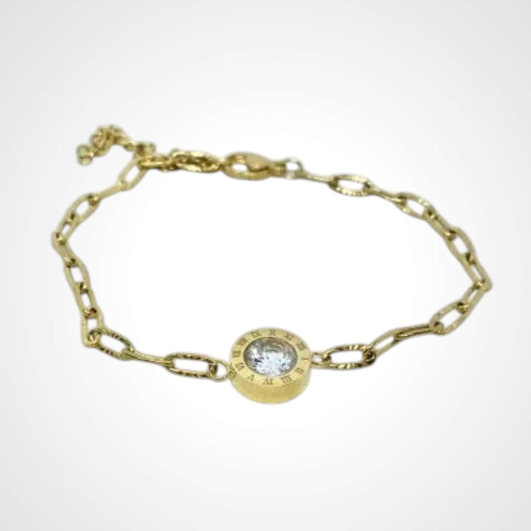Clock Gold- Armband