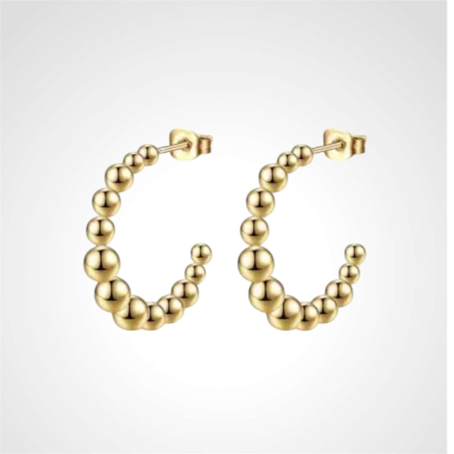 Dot On Line Gold- Örhänge