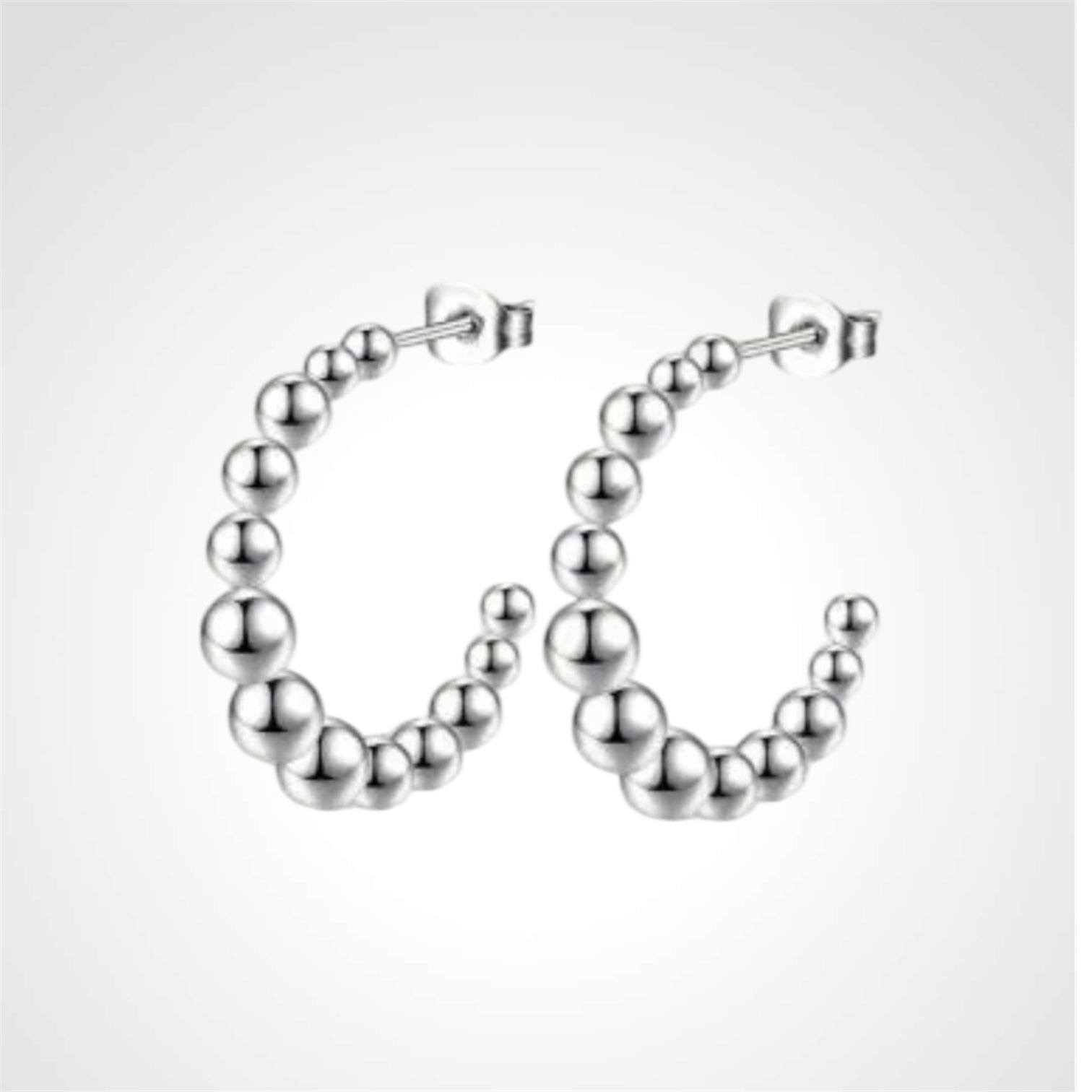 Dot On Line Steel- Örhänge Tilva