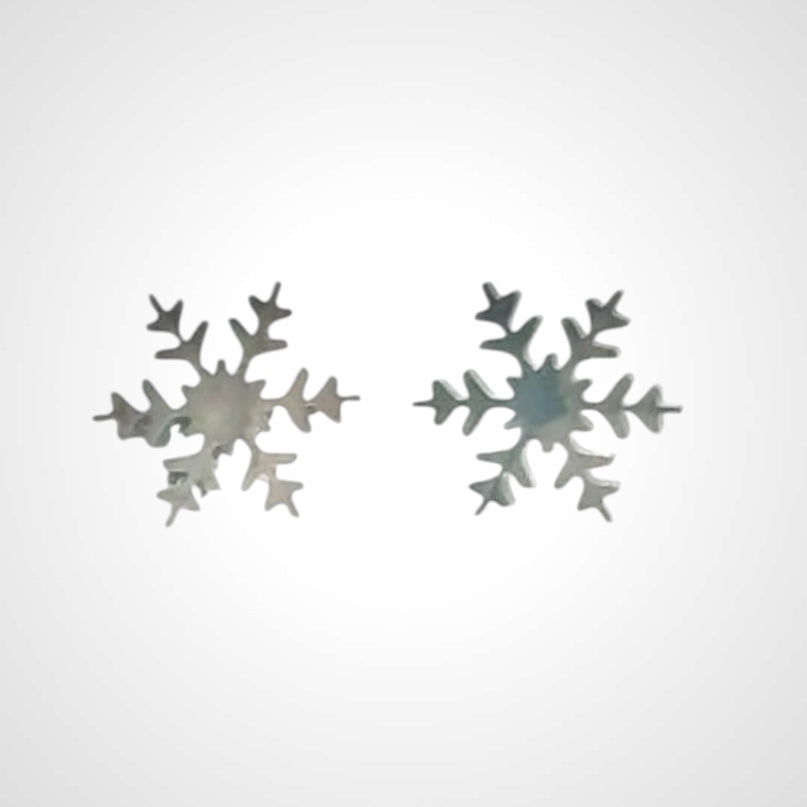 Snowflake Steel- Earring