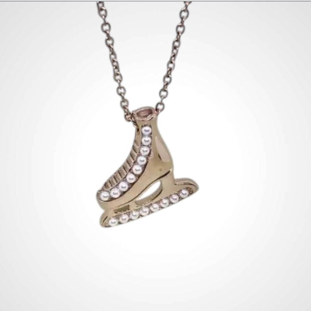 Figure Skate Rose- Halsband 