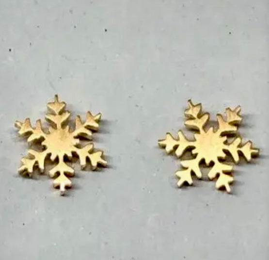 Snowflake Steel- Earring