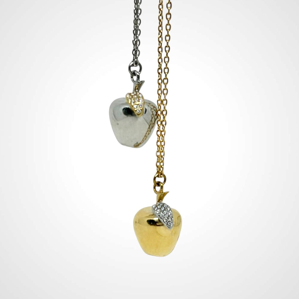 Apple Crystal Leaves - Halsband