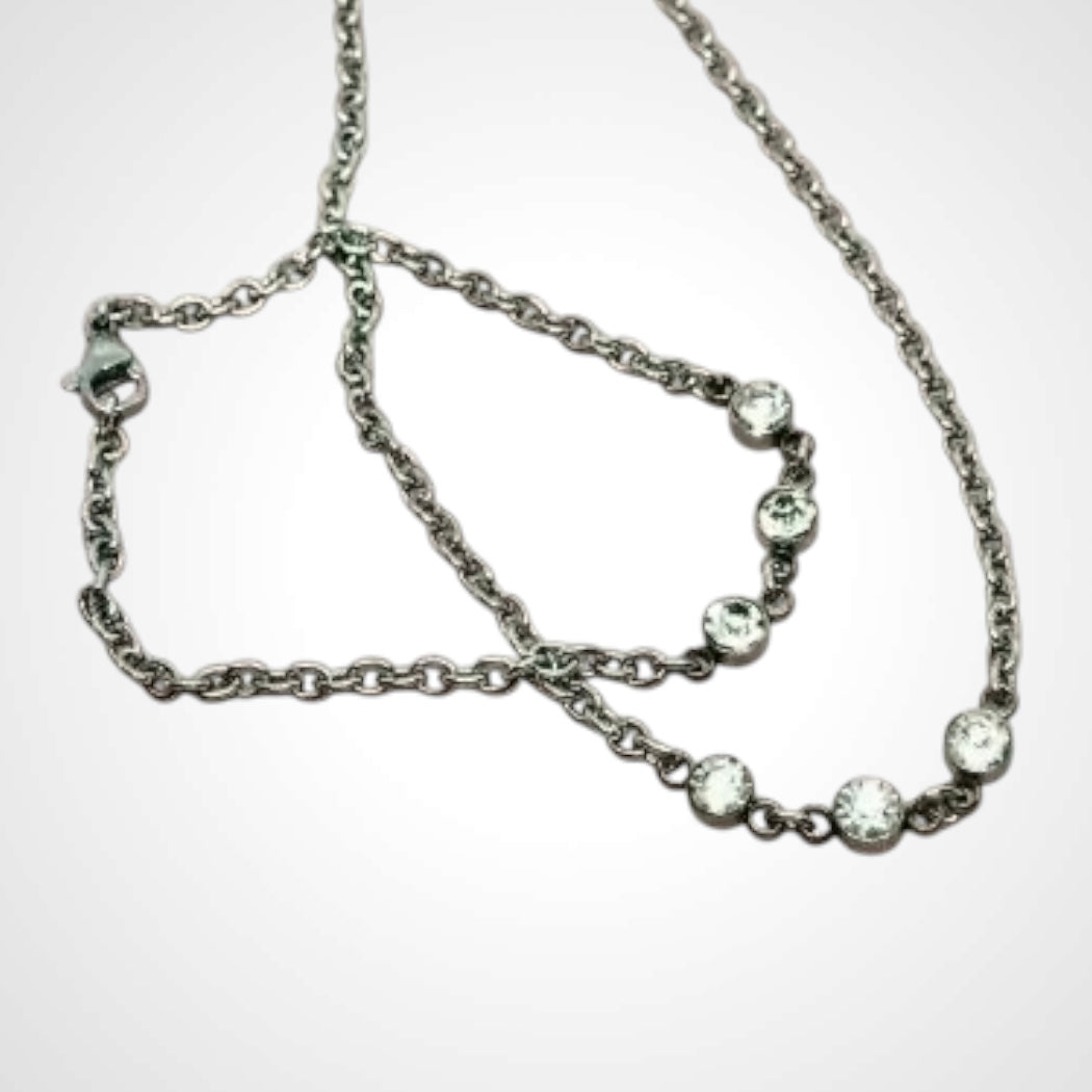 Girls Dot Of Crystal Necklace