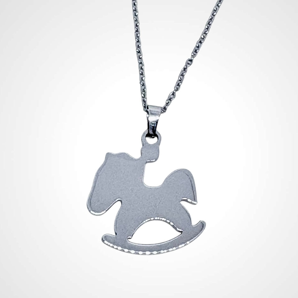 Rocking Horse Gold Necklace