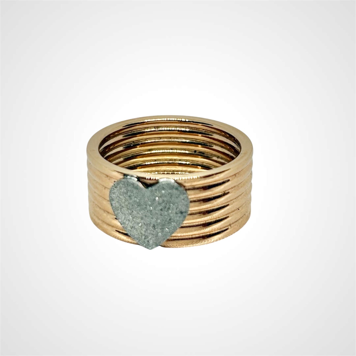 Heart On Line Rose- Ring 