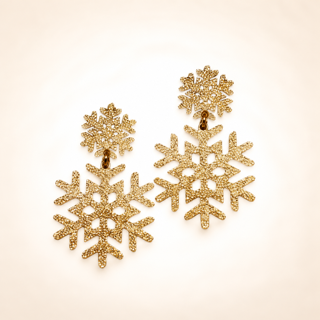 Snowflake Big Sparkling- Örhänge