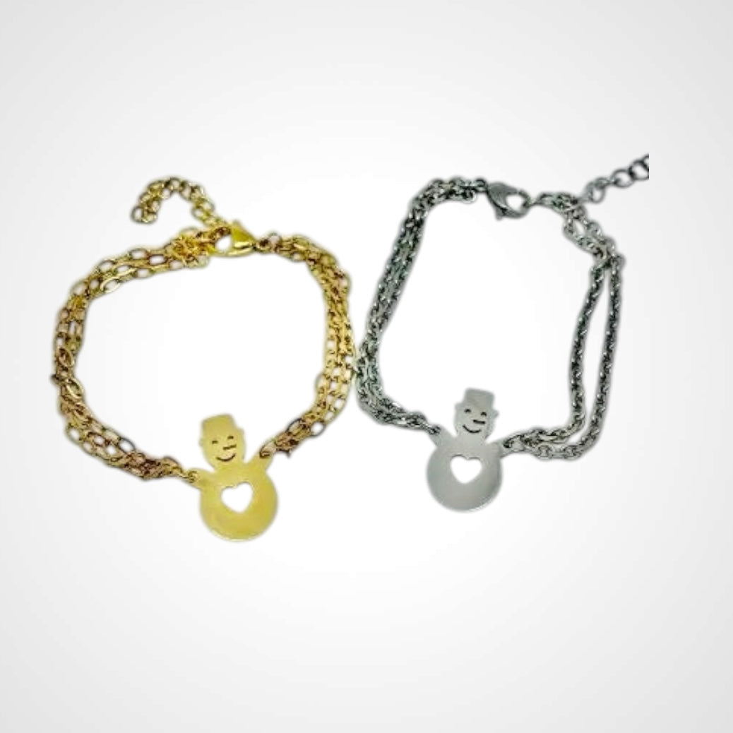 Snowman Link Mix- Armband