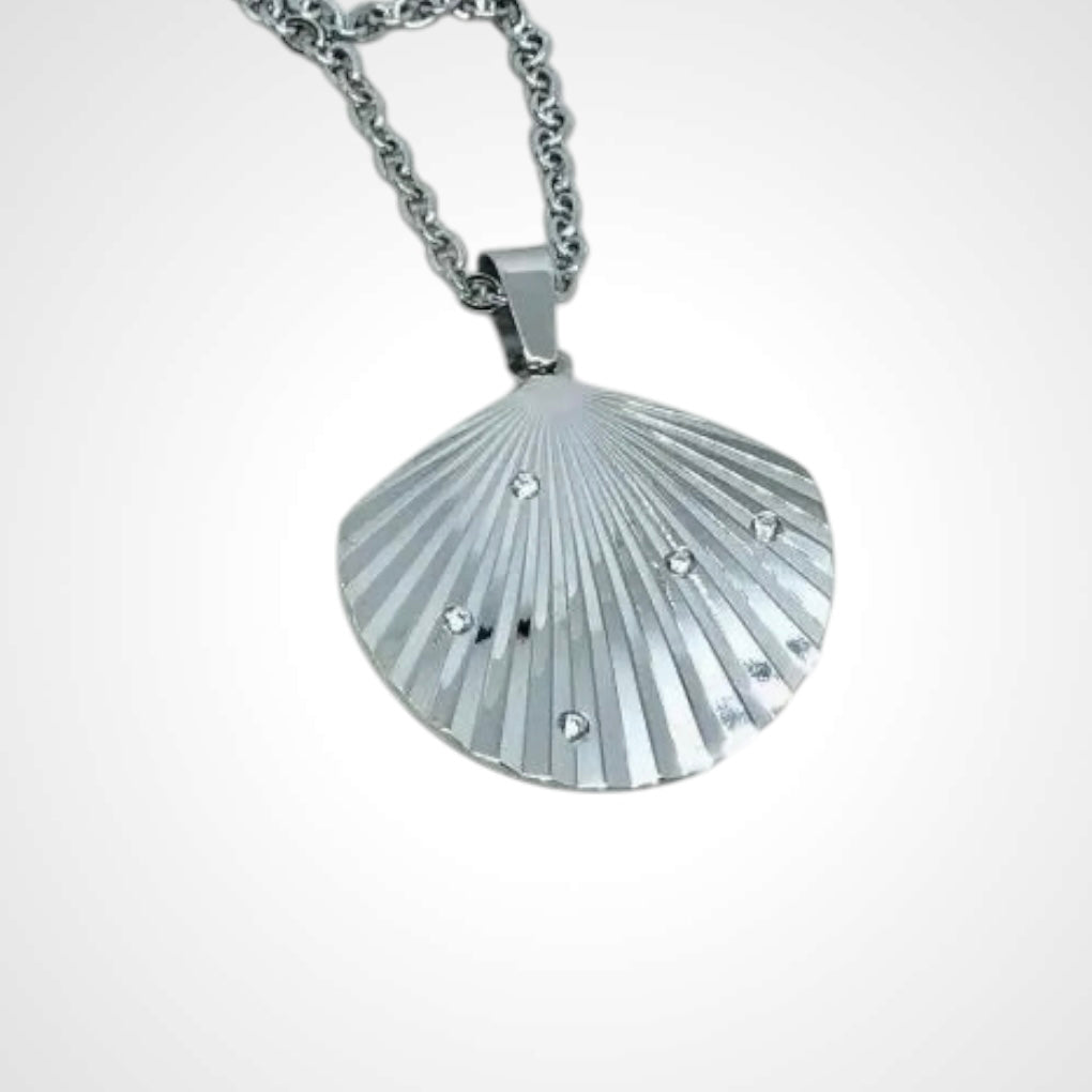 Summer Shell Steel- Halsband