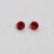 Girls Dot Of Red 5mm- Örhänge