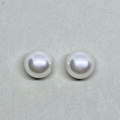 White Pearl 10mm Big- Örhänge